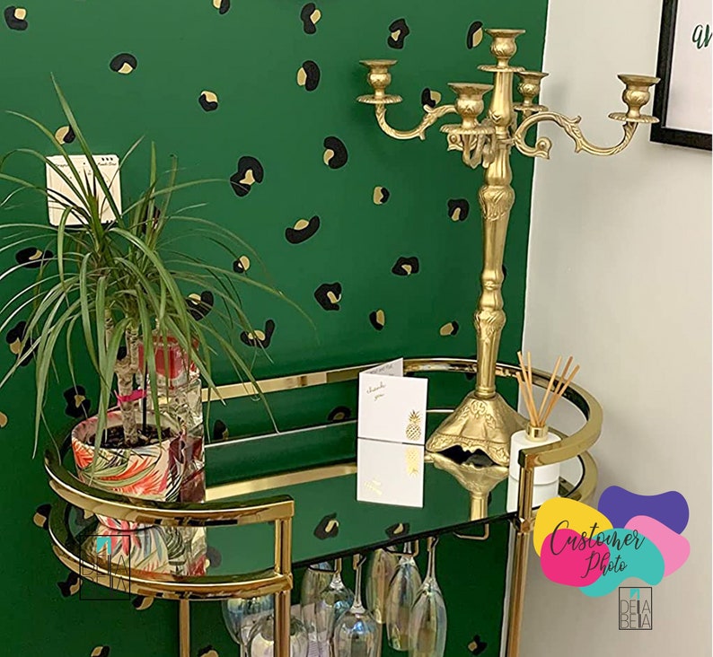 Leopard Print Wall Stickers 290x Leopard Animal Stickers 288 Etsy