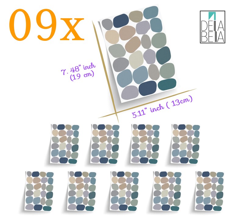 Irregular Polka Dots Wall Stickers Boho Colours Baby Room Etsy