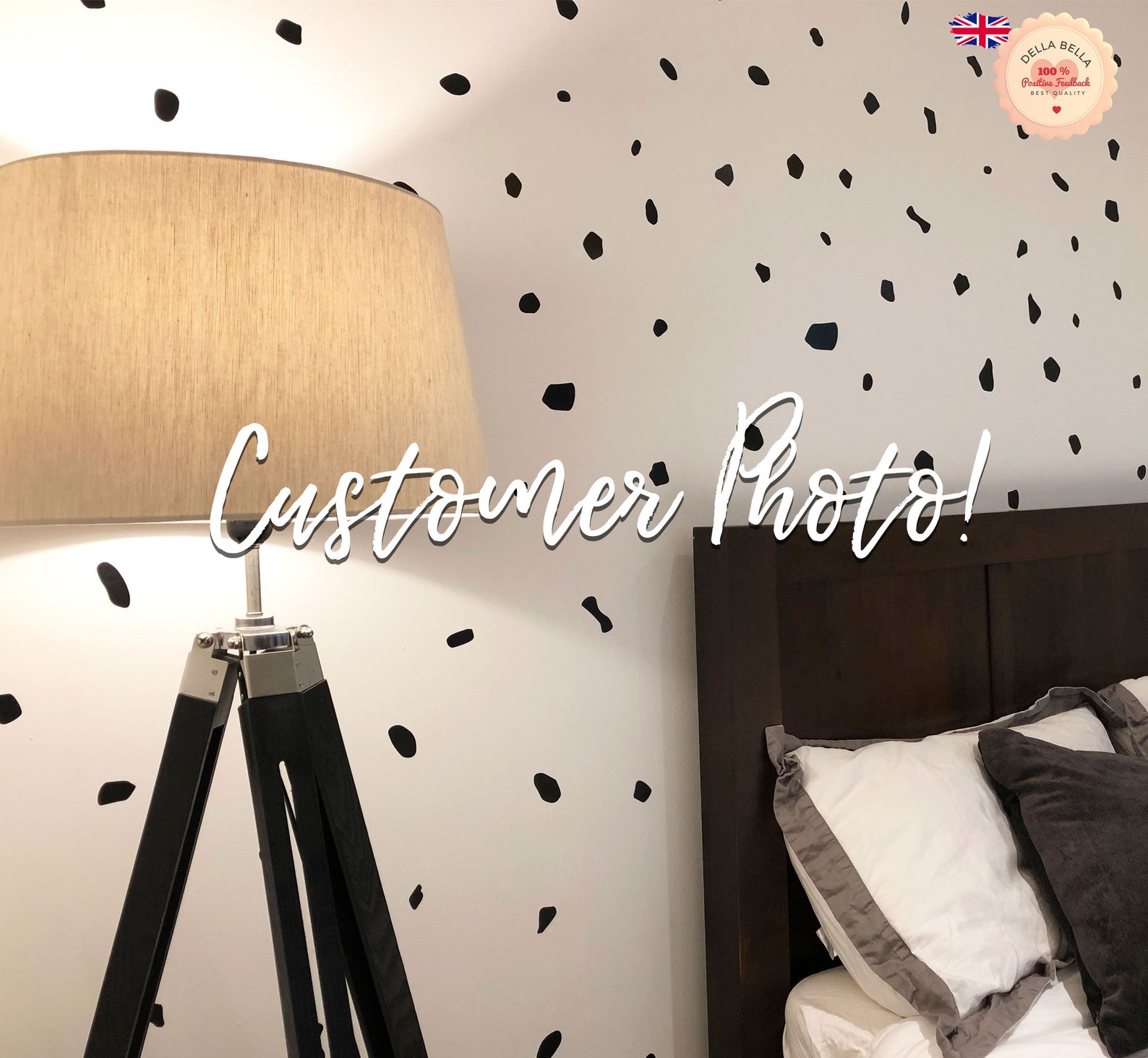 Dalmatian Wall Stickers 320x Dots Polka Dot Wall Decals Hand Etsy
