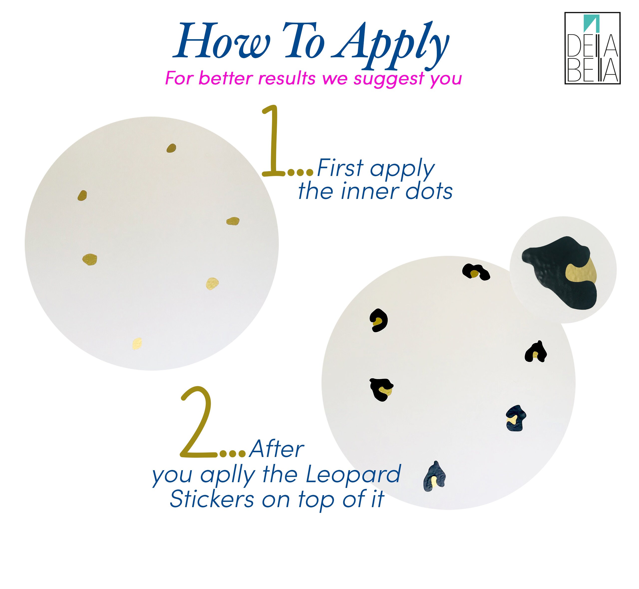 Leopard Print Wall Stickers Black and Gold or Choose Your Own Etsy UK