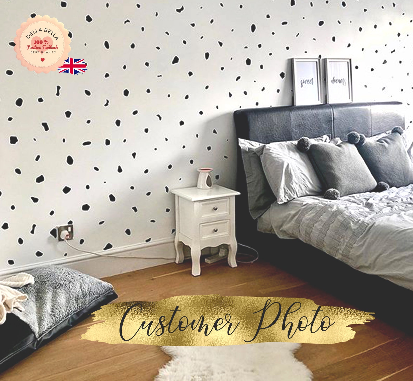 Dalmatian Wall Sticker 320x Stickers Dot Spot Wall Stickers Etsy UK