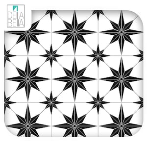 Tegels Astral Estrella Star Vinylfolie voor de keuken, vinylrollen, folie voor keukenkastjes, folie voor de koelkast, ziet eruit als behang, maximalistisch