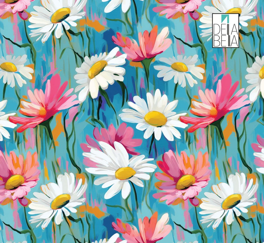 Daisy Vinyl Wrap, Bohemian Interior Design Retro Furniture Vintage