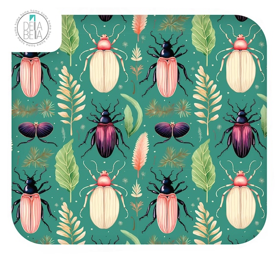 Furniture Vinyl Wrap - Peel and Stick Self-Adhesive for Kitchen Cabinets, Drawers, Sticky Back Plastic, Shelves & DIY Home Decor Botanical