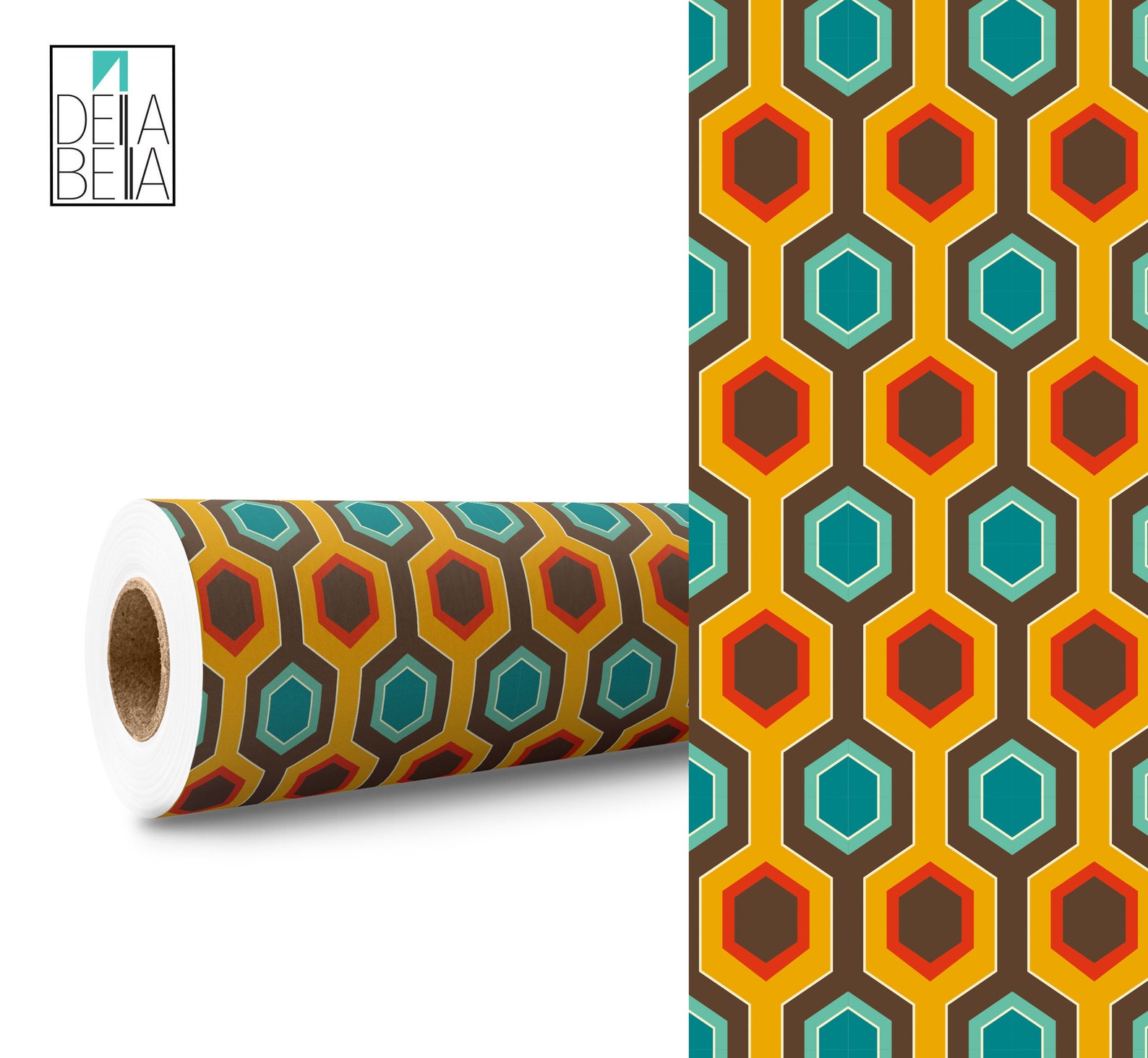 Retro Hive Vinyl Wrap for Furniture Self Adhesive Film Decal Etsy