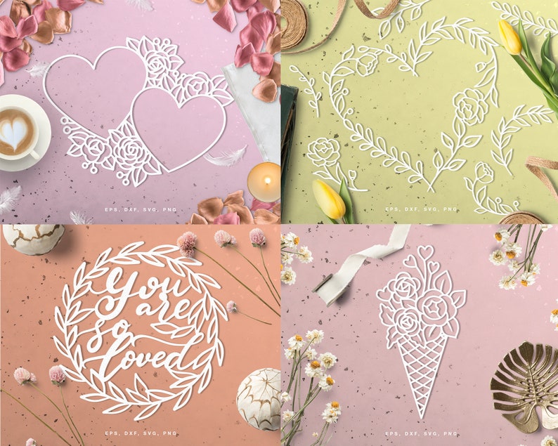 Cut File LOVE BUNDLE (svg Dxf Png Eps) Silhouette Cameo Cricut ...