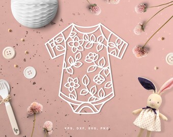 Cut file Baby Onesie (svg, dxf, png, eps) Silhouette Cameo, Cricut, scrapbooking projects, baby onesie design, baby shower DIY, newborn svg