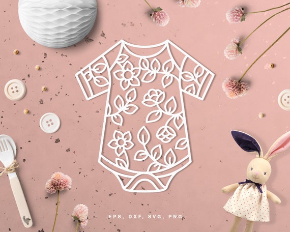 Cut File Baby Onesie (svg, Dxf, Png, Eps) Silhouette Cameo, Cricut