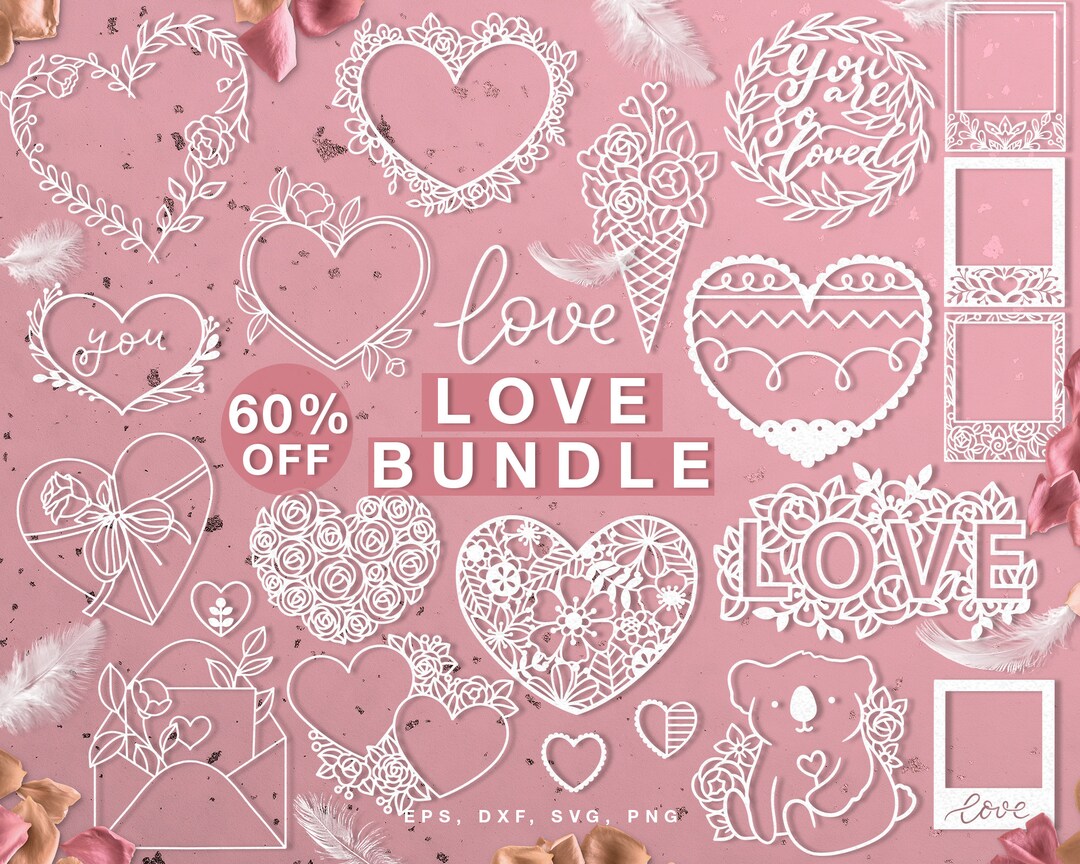 Cut File LOVE BUNDLE (svg Dxf Png Eps) Silhouette Cameo Cricut ...