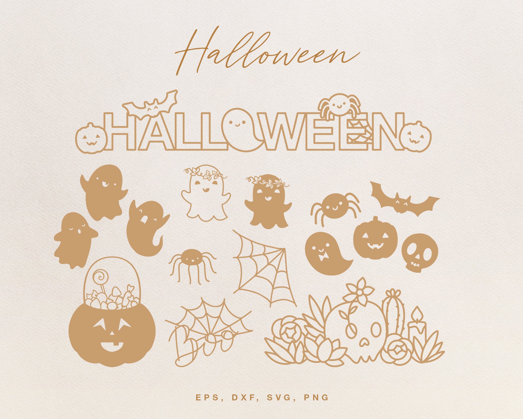 Fall SVG Bundle cut files for Silhouette Cameo Cricut eps | Etsy