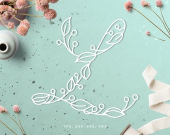 Floral Alphabet Letter "L" cut file (svg dxf png eps) digital scrapbooking, paper cut, Silhouette Cameo, Cricut, room decor DIY, card making