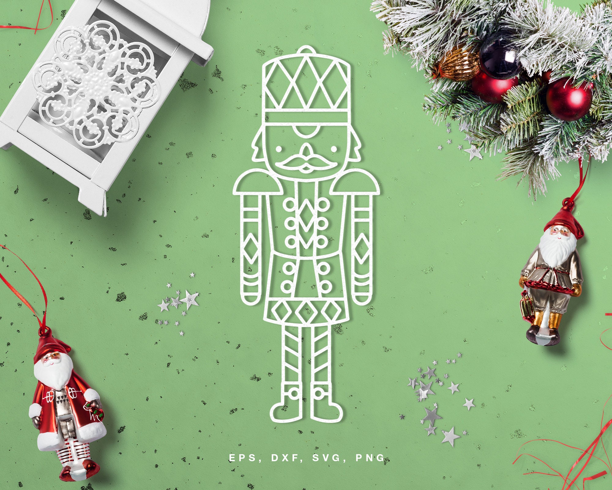 Christmas Cut file Nutcracker svg dxf png eps for Silhouette Etsy