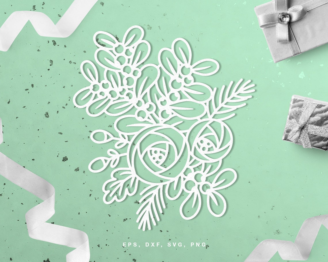 Christmas SVG File Bundle (svg Dxf Png Eps) Cut Files for Silhouette ...