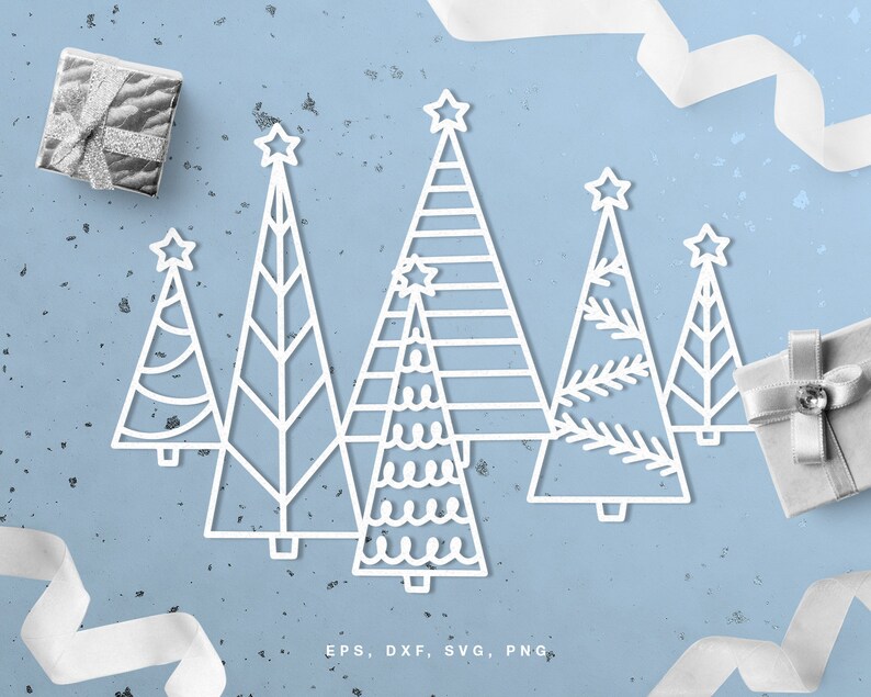Christmas SVG File Bundle (svg Dxf Png Eps) Cut Files for Silhouette ...