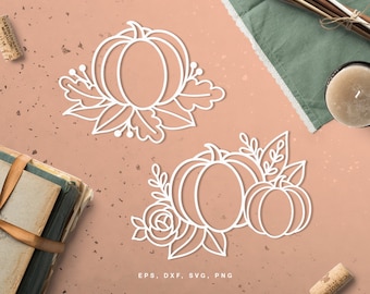 Halloween Pumpkin SVG cut file, Silhouette Cameo and Cricut file, Instant Download - svg, png, dxf, eps