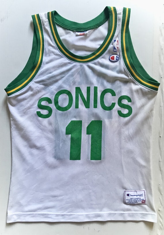 Detlef Schrempf Seattle Sonics NBA Champion basket