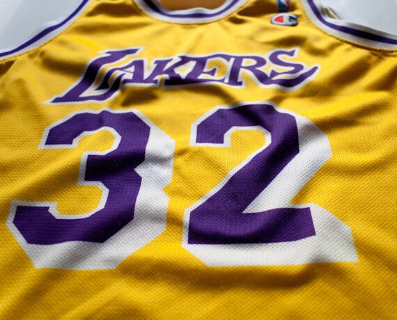 magic johnson champion jersey