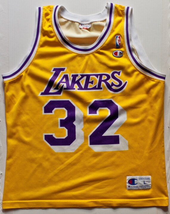 magic johnson champion jersey
