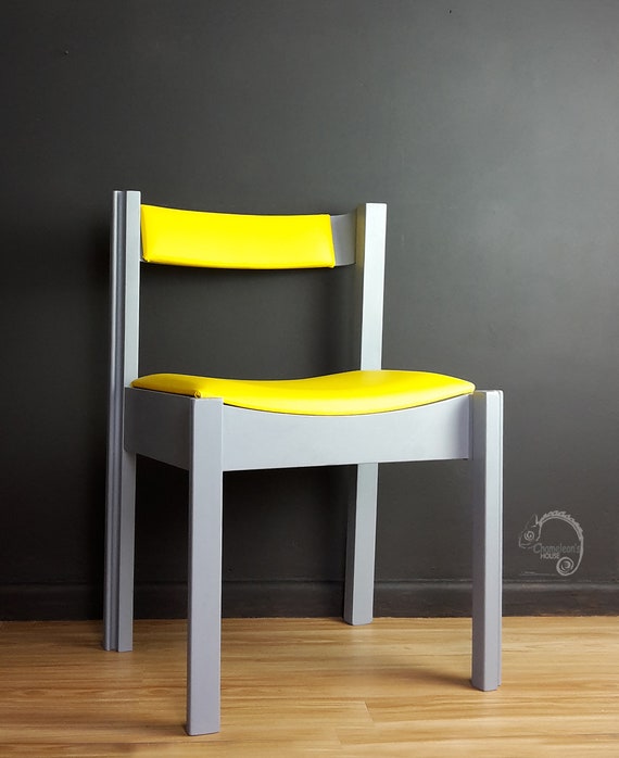 Mis Century Modern Mcm Chair Grey Chair Single Chair Hand Etsy