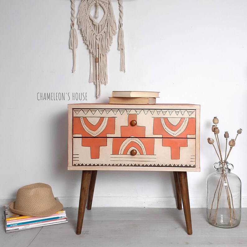 Ethnic Boho Boho Drawers/ Patterned Furniture / Etsy UK