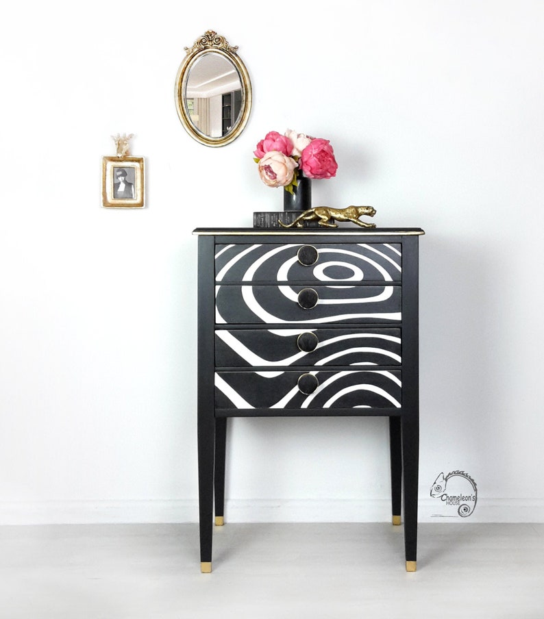 Edwardian Music Cabinet Glamour Furniture Boho Drawers Etsy