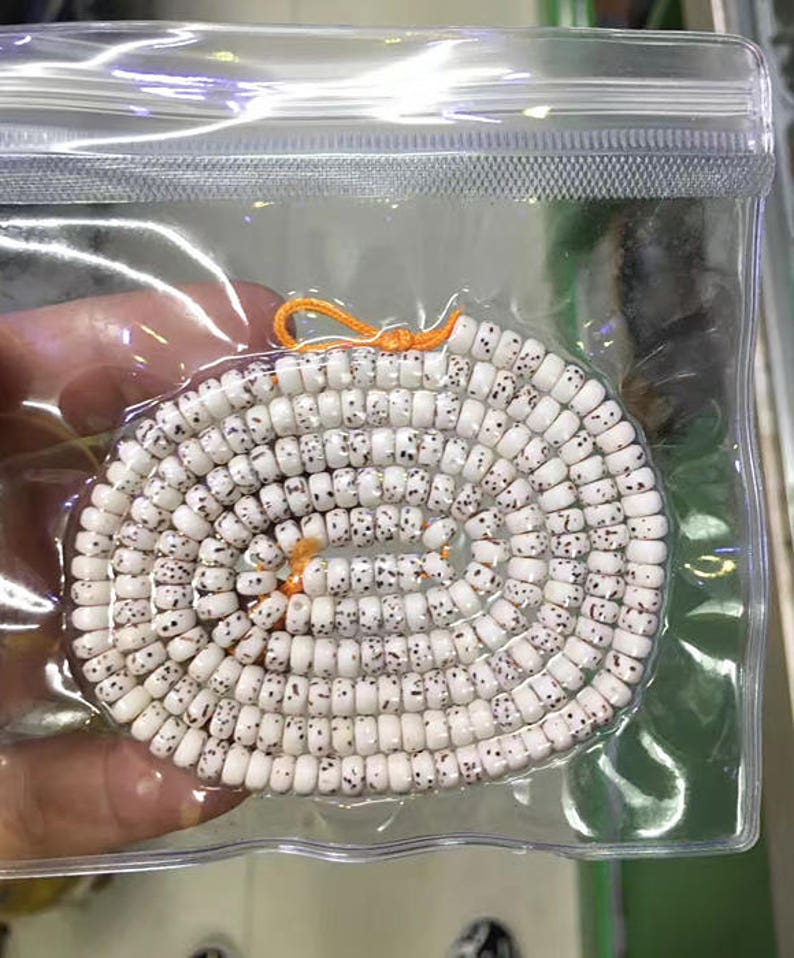 5X3mm 228pcs Natural Special Grade Lotus Bodhi Seeds Beads Loose Mala Beads Meditation Prayer Beads Japa Mala Buddha Natual Color White