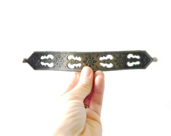 Retro Brass Drawer Pulls / Set of Four