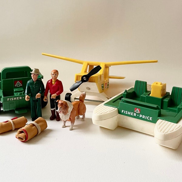 Vintage Fisher Price Adventure Wilderness Patrol Set #307