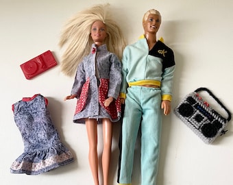 Vintage 1998 Mattel Barbie & Ken Doll With Accessories