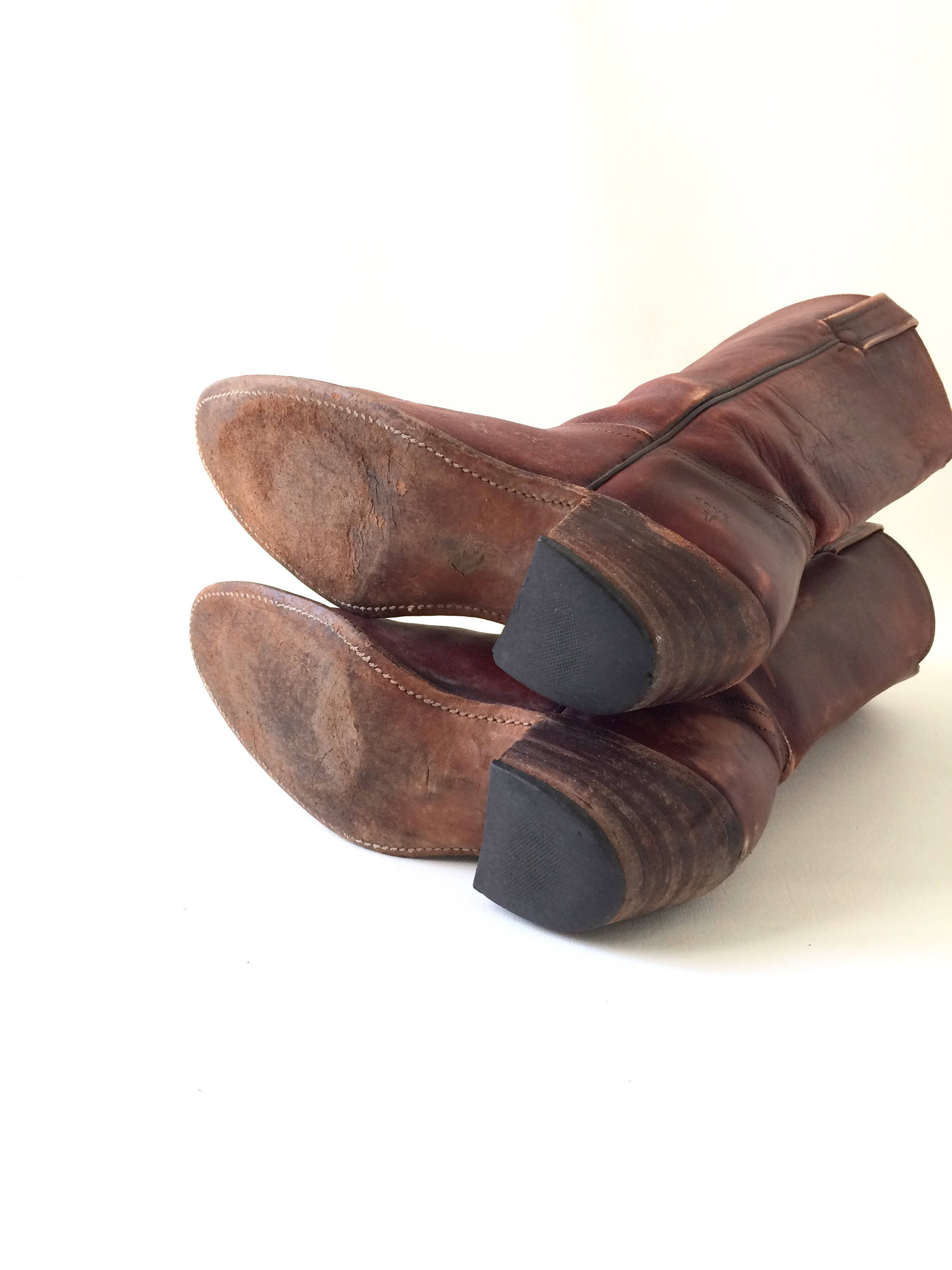 メンズ FRYE ブラウン レザー カウボーイブーツ / サイズ 9.5 - Etsy 日本