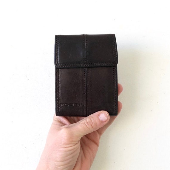 Chocolate Brown Leather Fossil Wallet