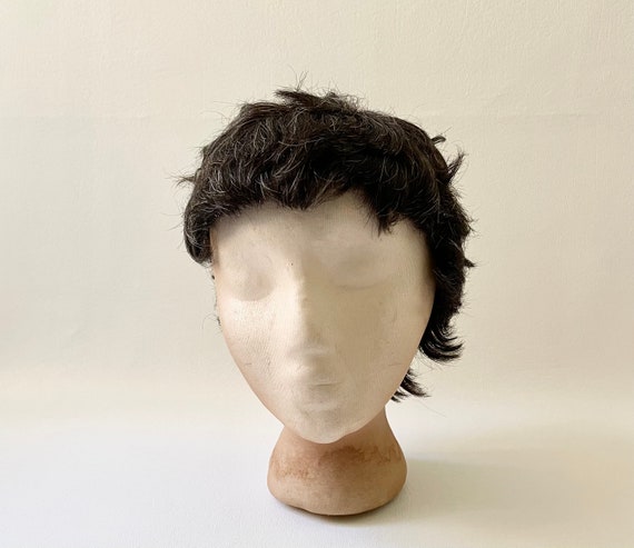 Vintage Women's Black Curly Wig / Halloween Costu… - image 4