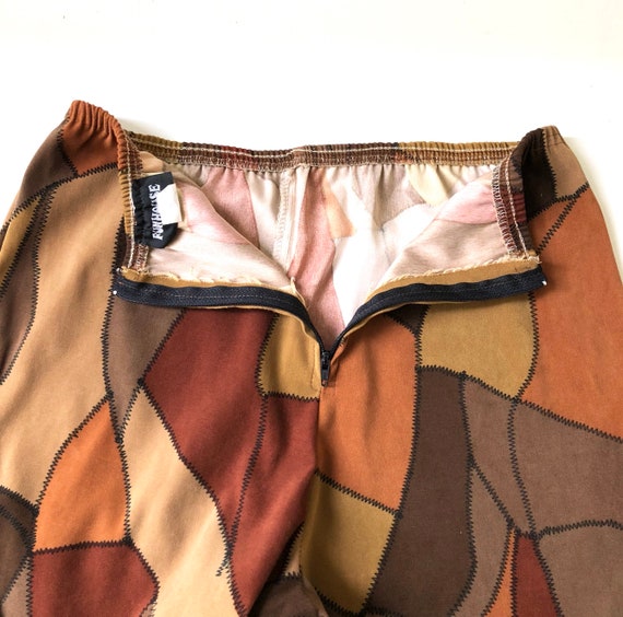 Vintage Brown Patchwork Pants - image 4