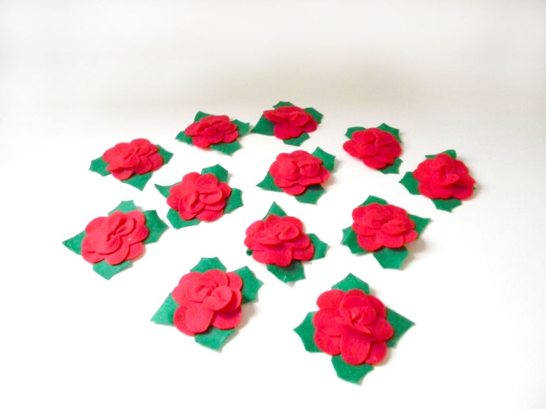 Felt Flower Silverware Holders / Set of 12 Etsy
