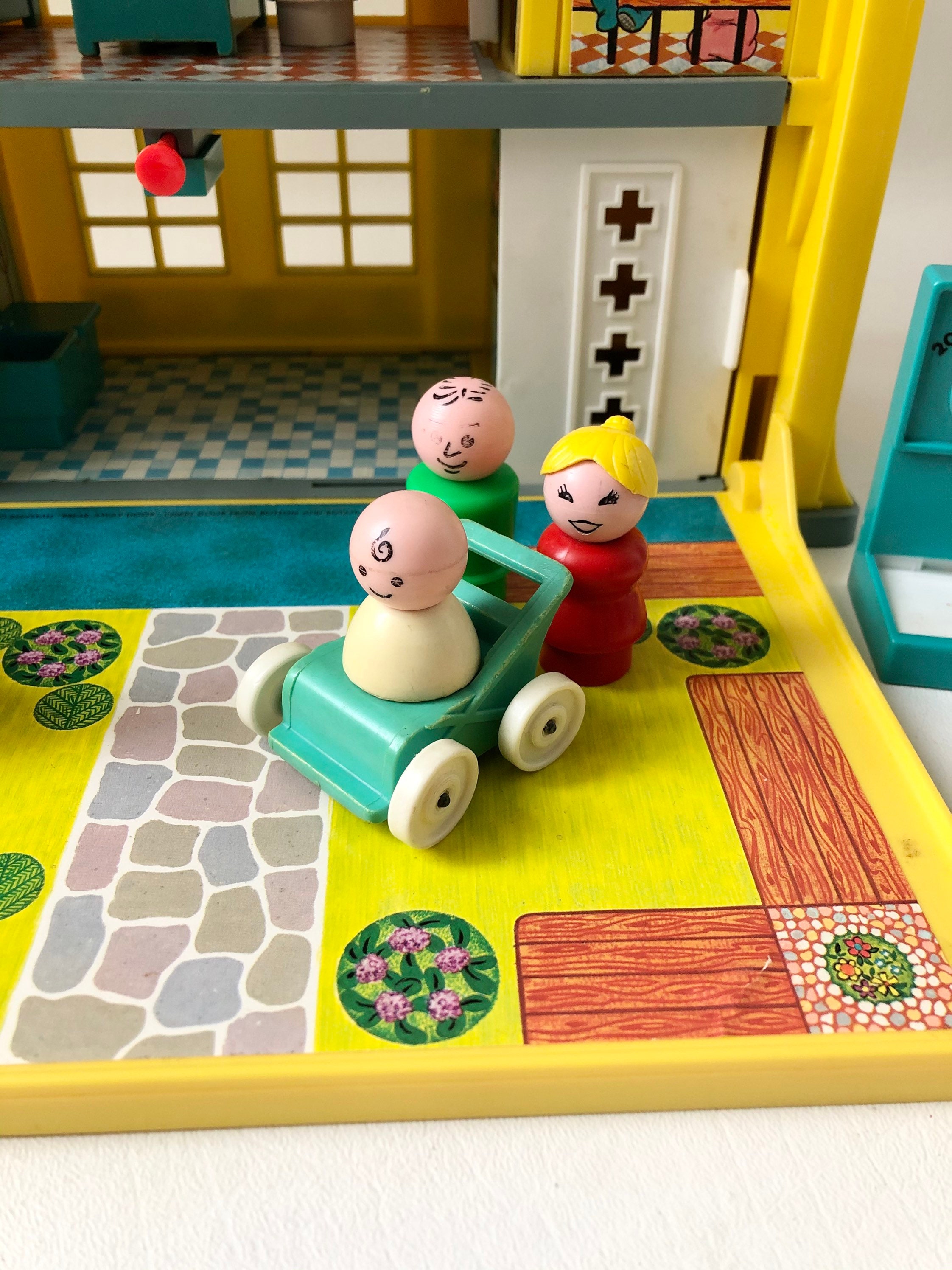 Vintage 1976 Fisher Price Play Family Children's Hospital