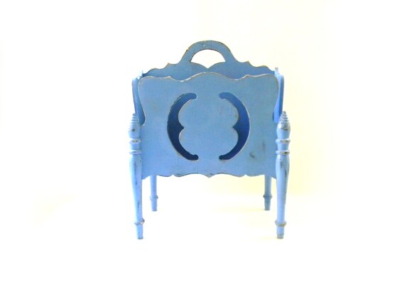 Blue Magazine Holder Extraordinary Vintage Blue Magazine Holder Antique Magazine Rack Etsy Blue Magazine Holder Extraordinary Vintage Blue Magazine Holder Antique Magazine Rack Etsy