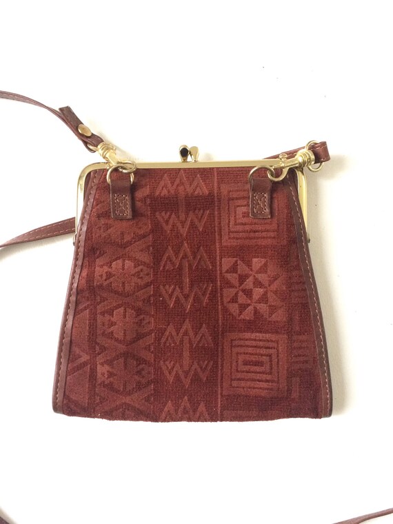 Small Vintage Brown Leather Rolfs Purse - image 3