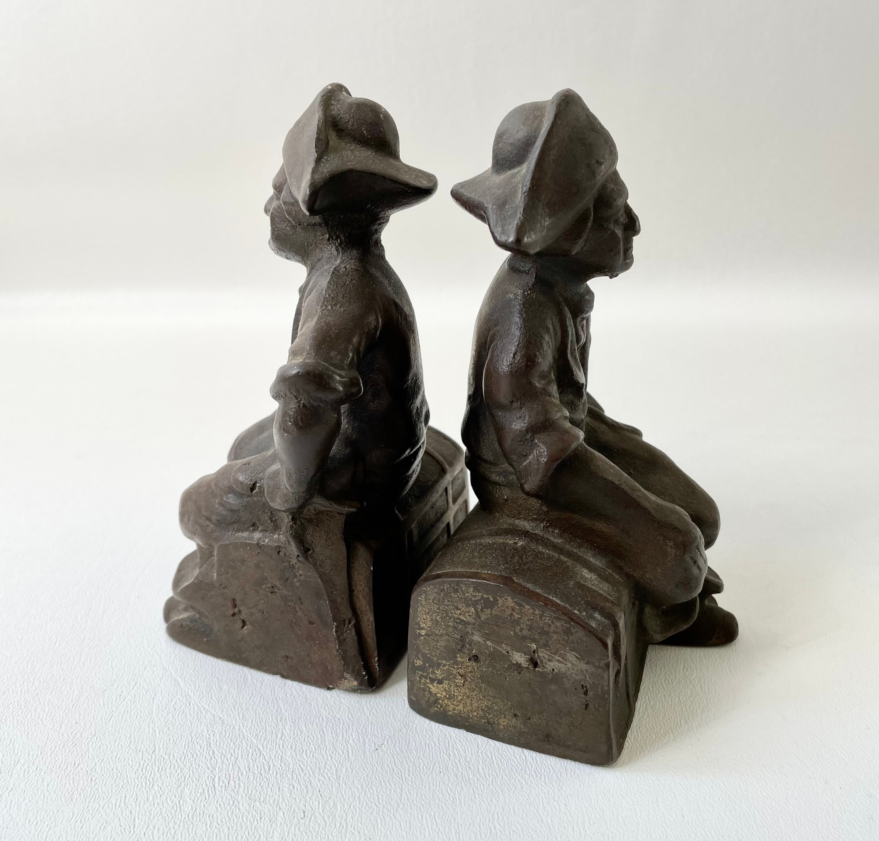Antique Brass Pirate Bookends Etsy