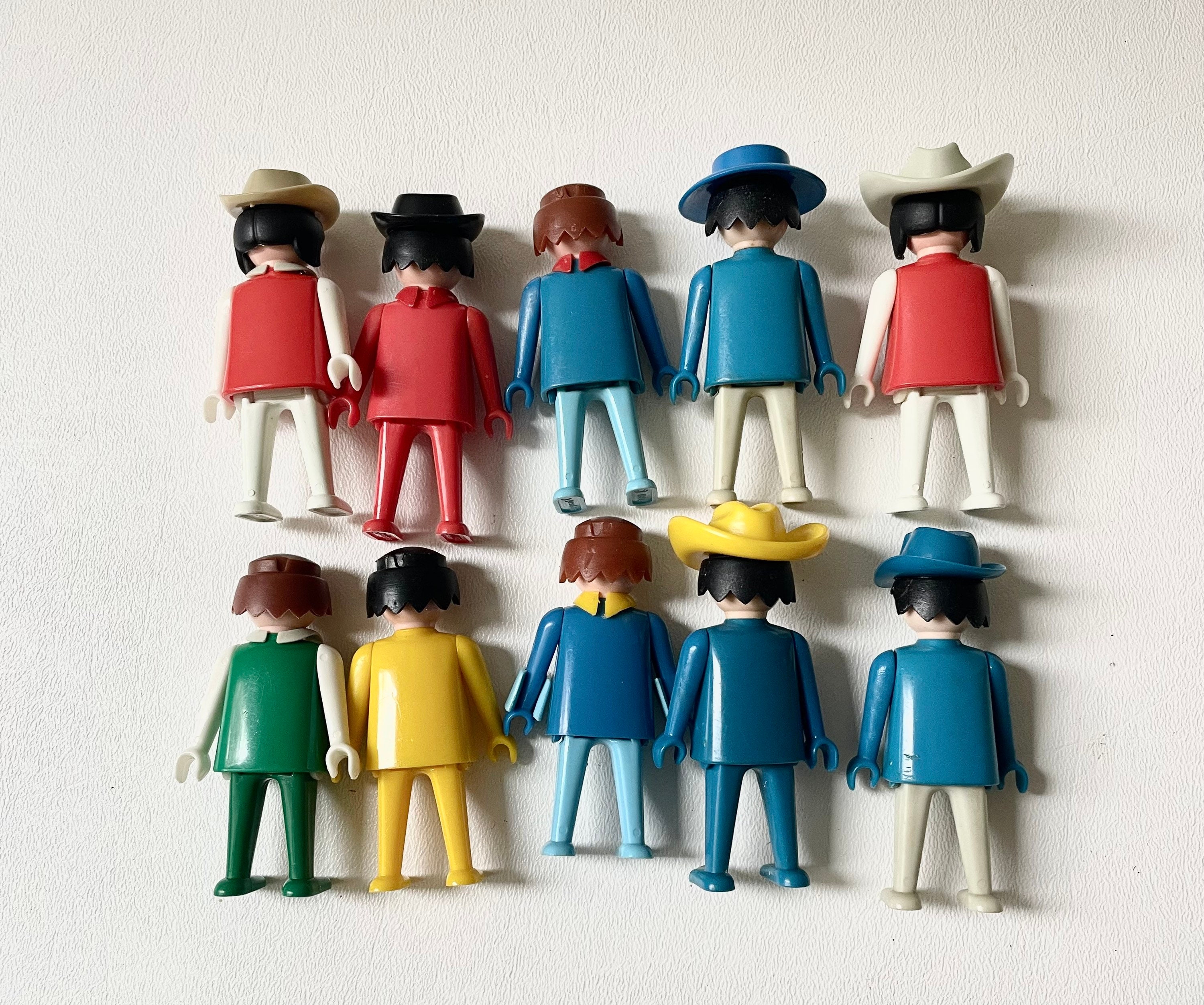Jouet Vintage Playmobil Personnage Geobra (1997) / Brouette Geobra (1974