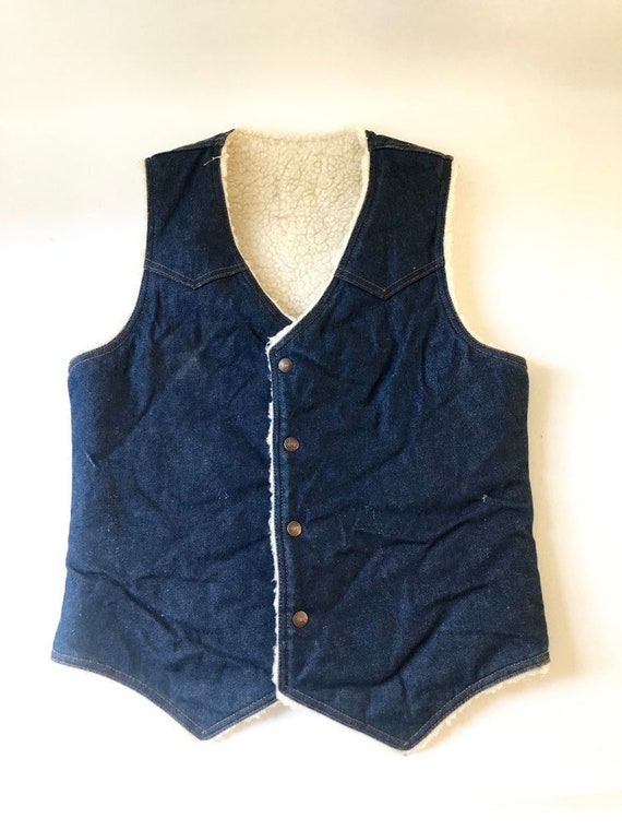 Vintage LEVI Denim Button Up Vest
