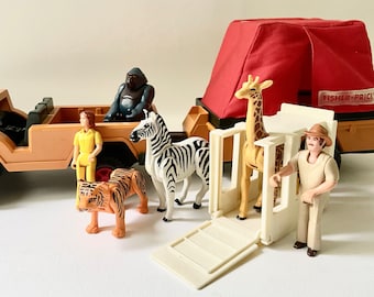 Vintage Fisher Price Adventure Safari Set