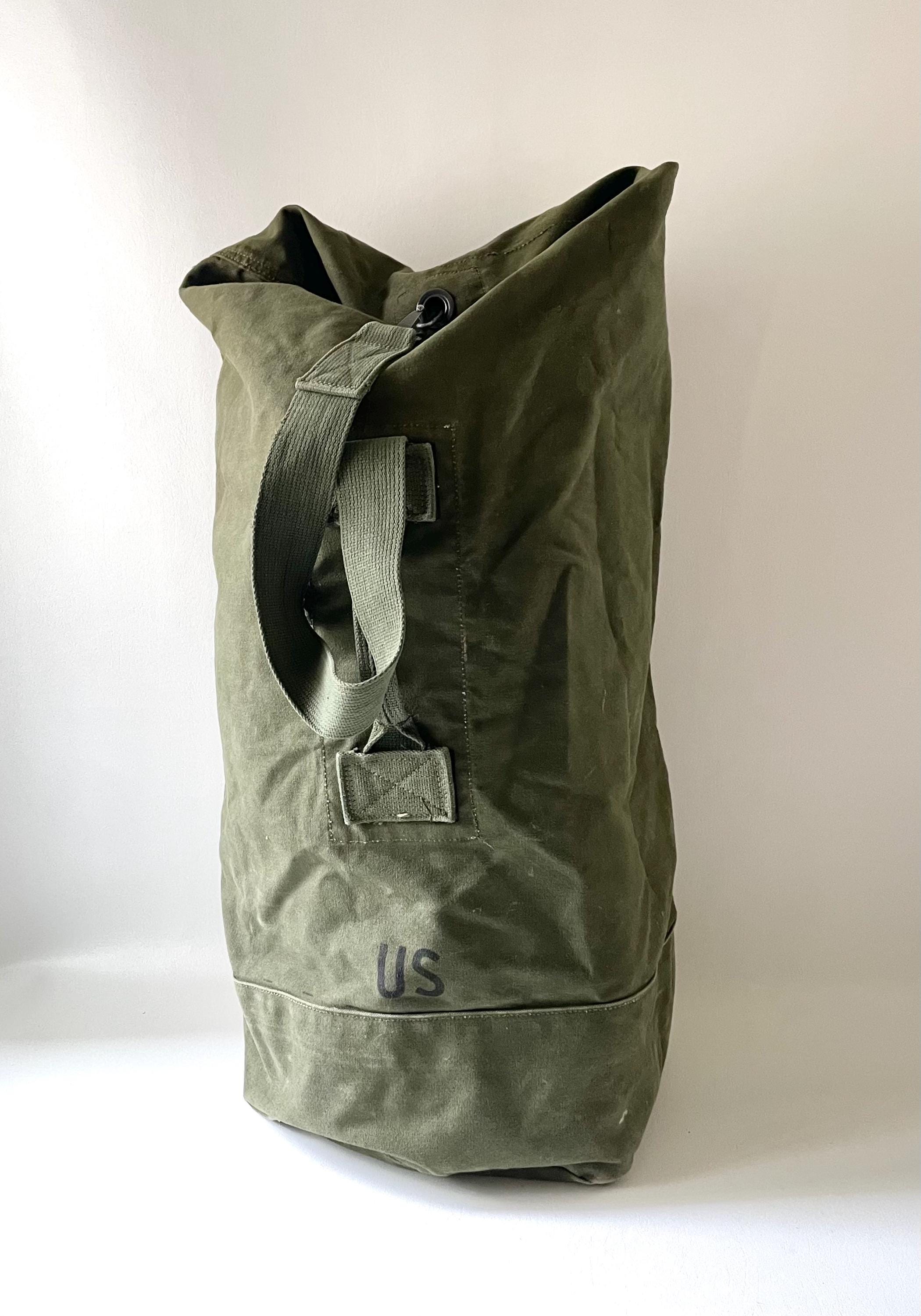 【ビンテージ】US ARMY　BAG VALUABLE　貴重品袋 50s U.S.ARMY 米軍 実物 レアフォント USステンシル ホワイト
