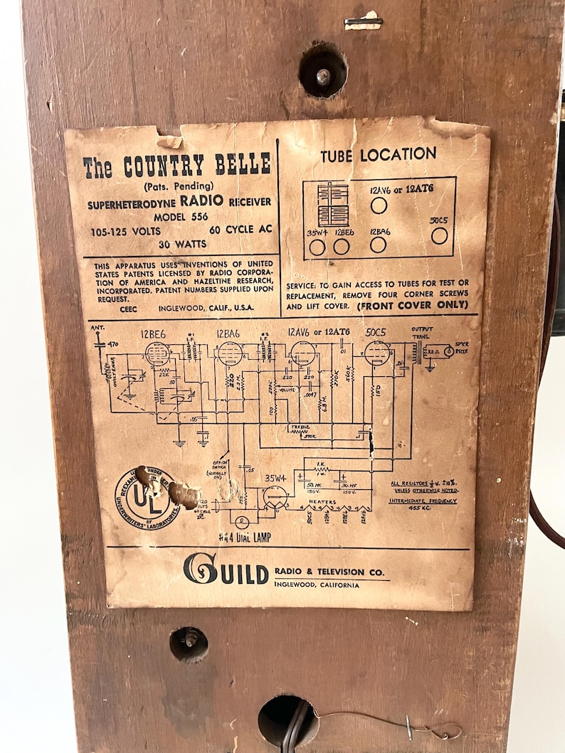 Antique Country Belle Radio Receiver - Etsy