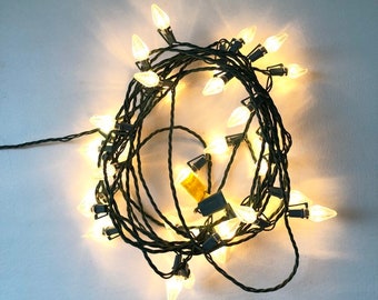 Vintage Outdoor White Holiday Lights