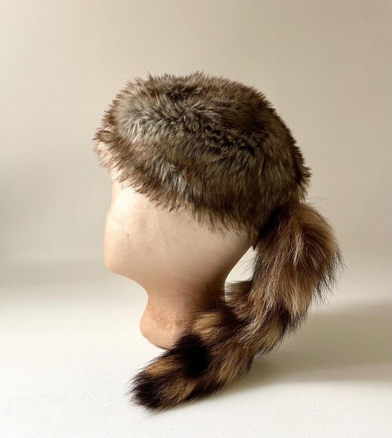 Vintage Children's Racoon Tail Hat