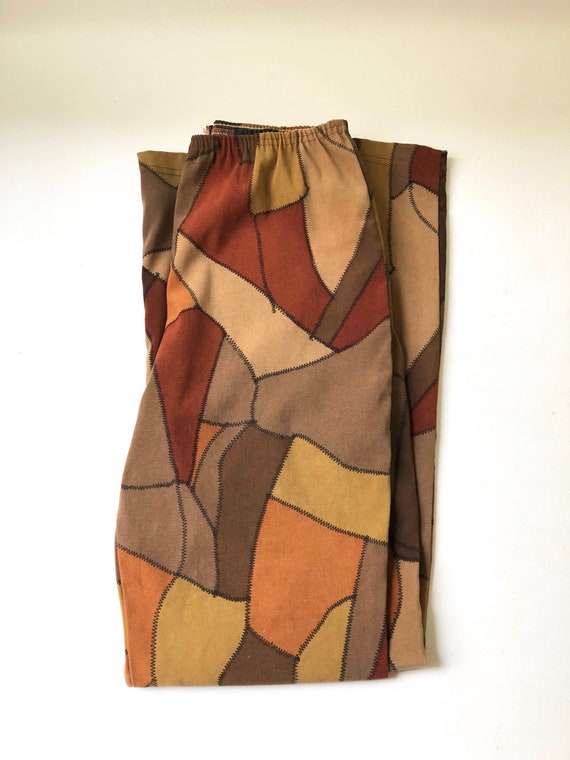 Vintage Brown Patchwork Pants - image 6