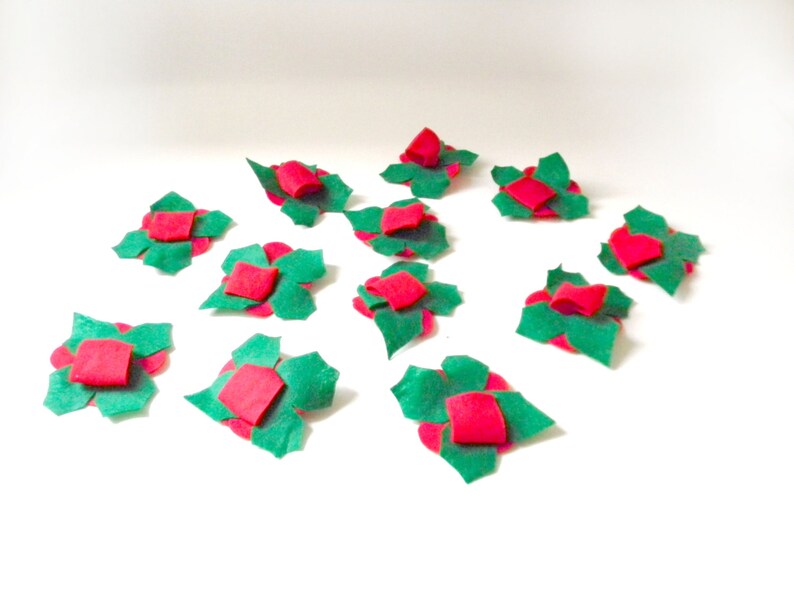 Felt Flower Silverware Holders / Set of 12 Etsy