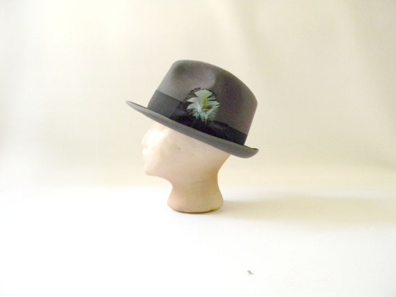 Vintage Wool Morefelt Fedora Hat