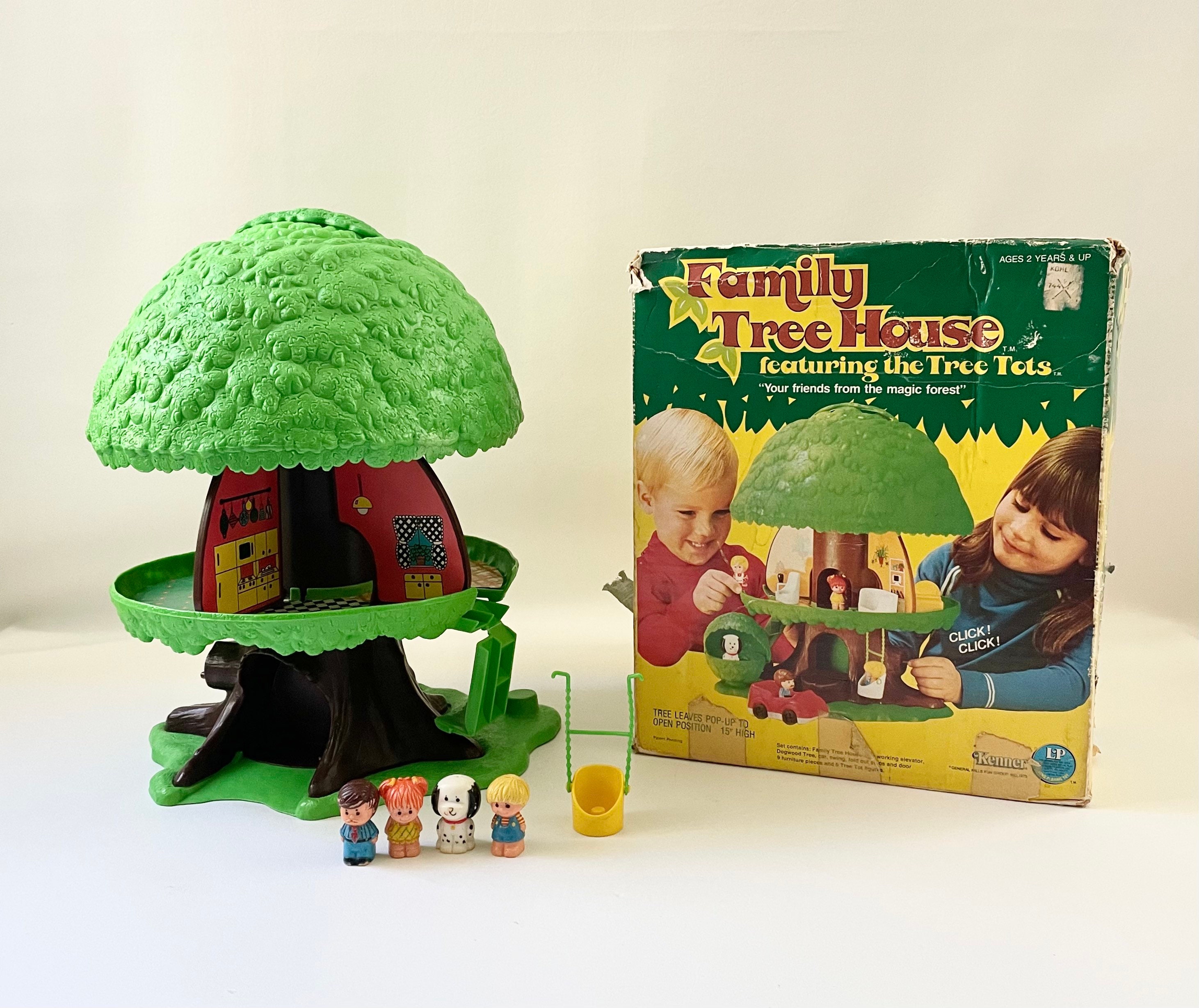 Details about   VINTAGE 1975 GENERAL MILLS KENNER TREE TOTS FAMILY TREE HOUSE PLAYSET W/ FIGURES 