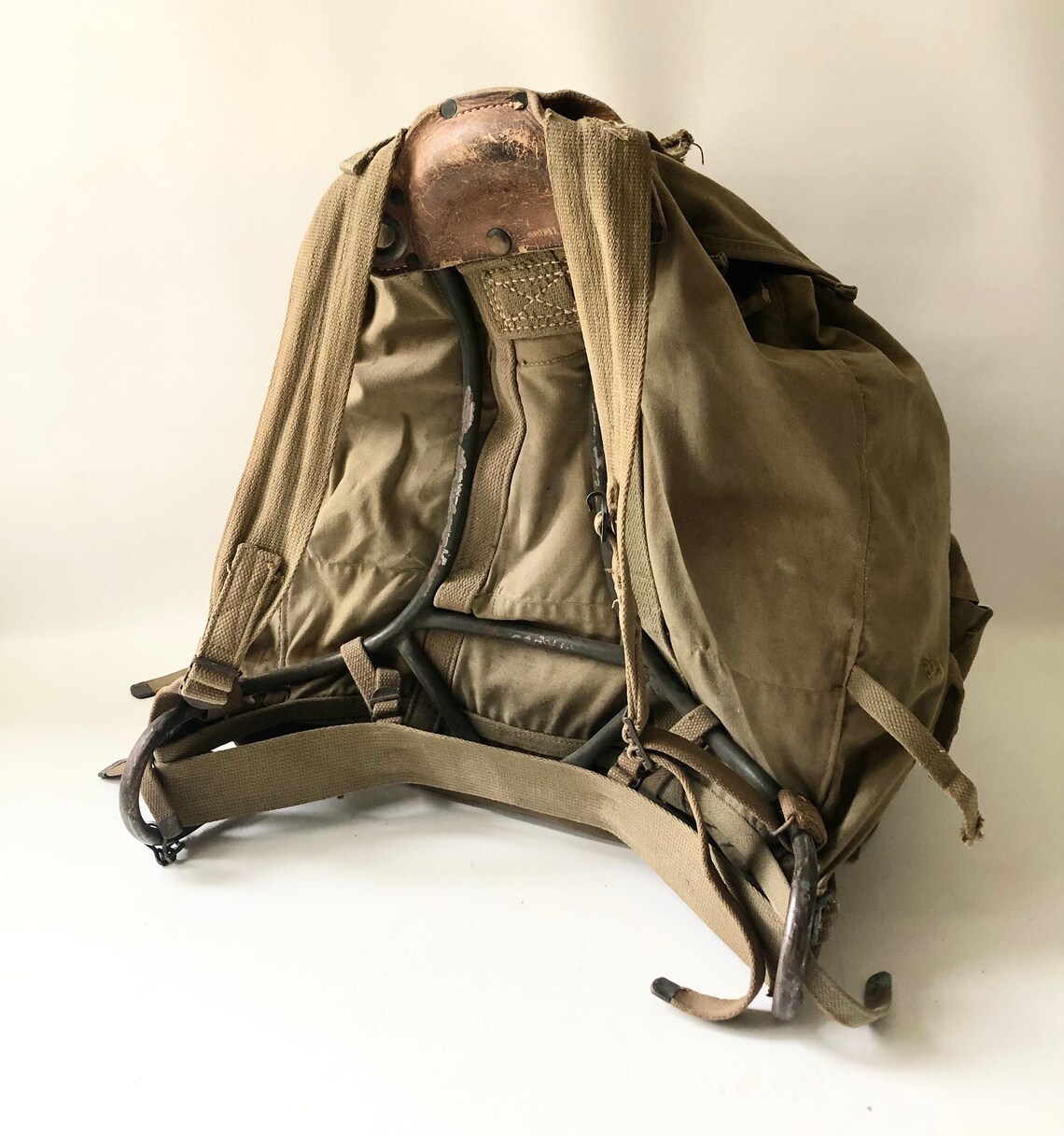 Vintage 1942 WWII US. Army Backpack With Metal Frame Etsy